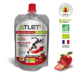 Compote énergétique Atlet Pomme Fraise Bio 100g