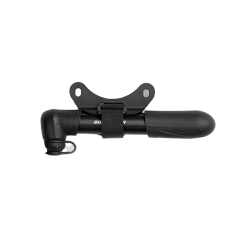 Mini pompe Bontrager air support noir vue avec support