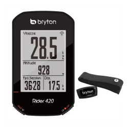 Compteur GPS Bryton Rider 420 H (FC inclus)