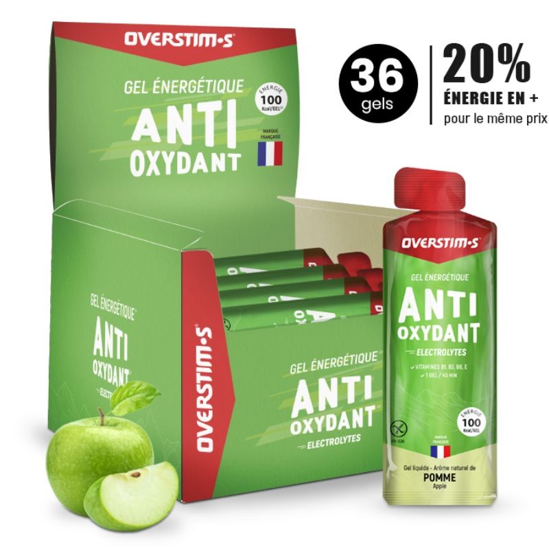 Overstims Energy Gel Antioxidant Apple 34g