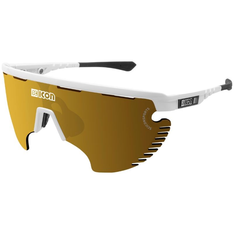 Lunettes Scicon Aerowing Lamon White Gloss / Multimirror Bronze