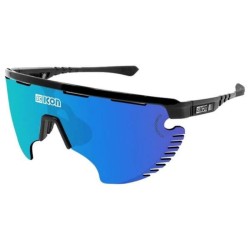 Lunettes Scicon Aerowing Lamon Black Gloss / Multimirror Blue