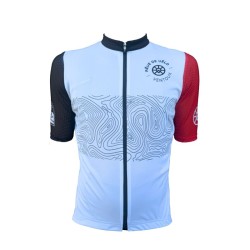 Rêve de vélo - White and Red Short Sleeve Jersey